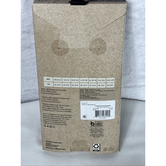 No Boundaries Mid-Rise Hipster 7 Pair Days of the Week Multi Size M 8-10 NEW - Picture 3 of 5